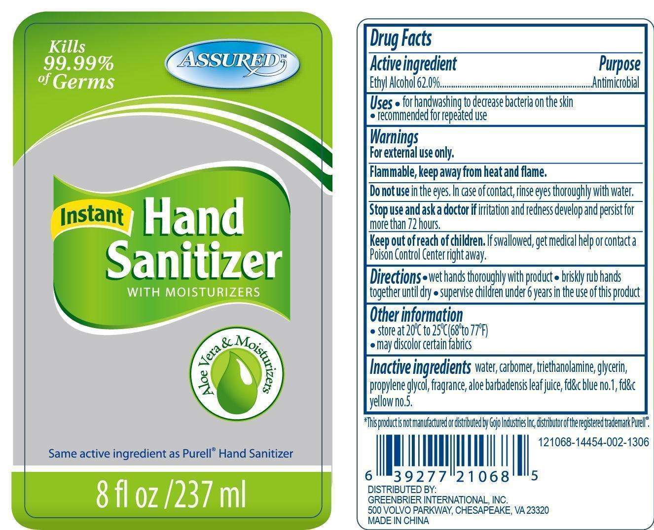 Hand Sanitizer with Moisturizers